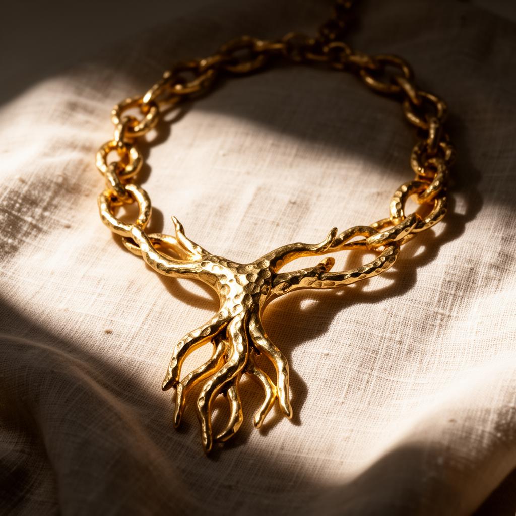 Collar Raíces de Oro